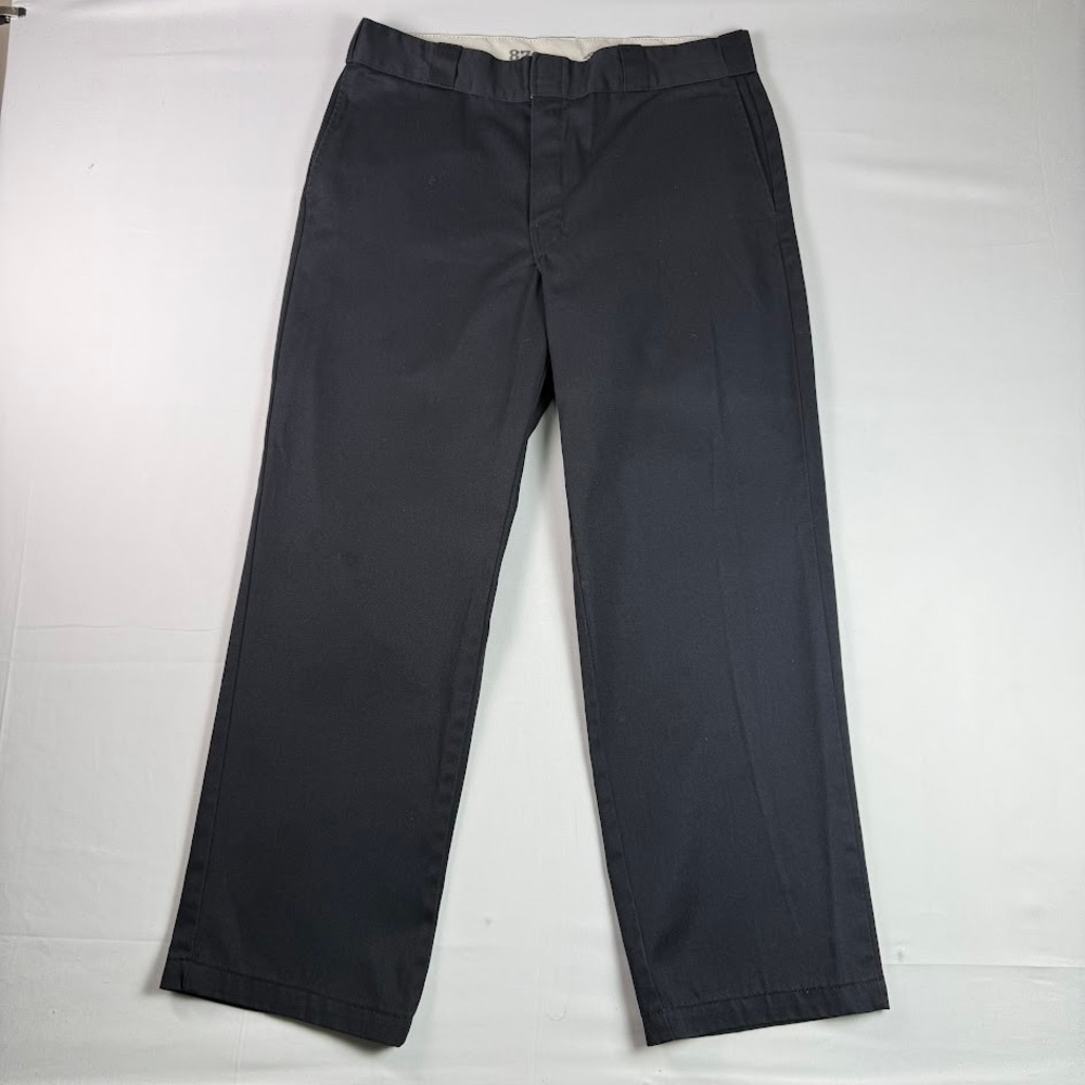 Dickies 874 Original Fit Black Work Pants Mens 36x30 Straight Leg Trousers